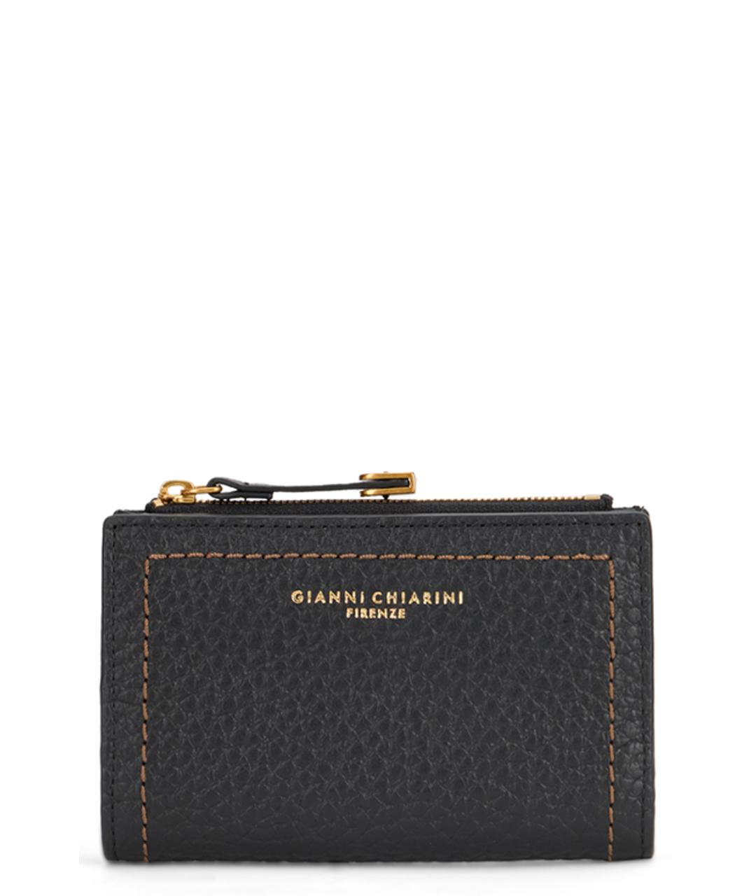 Gianni Chiarini Черный кожаный кошелек, фото 1