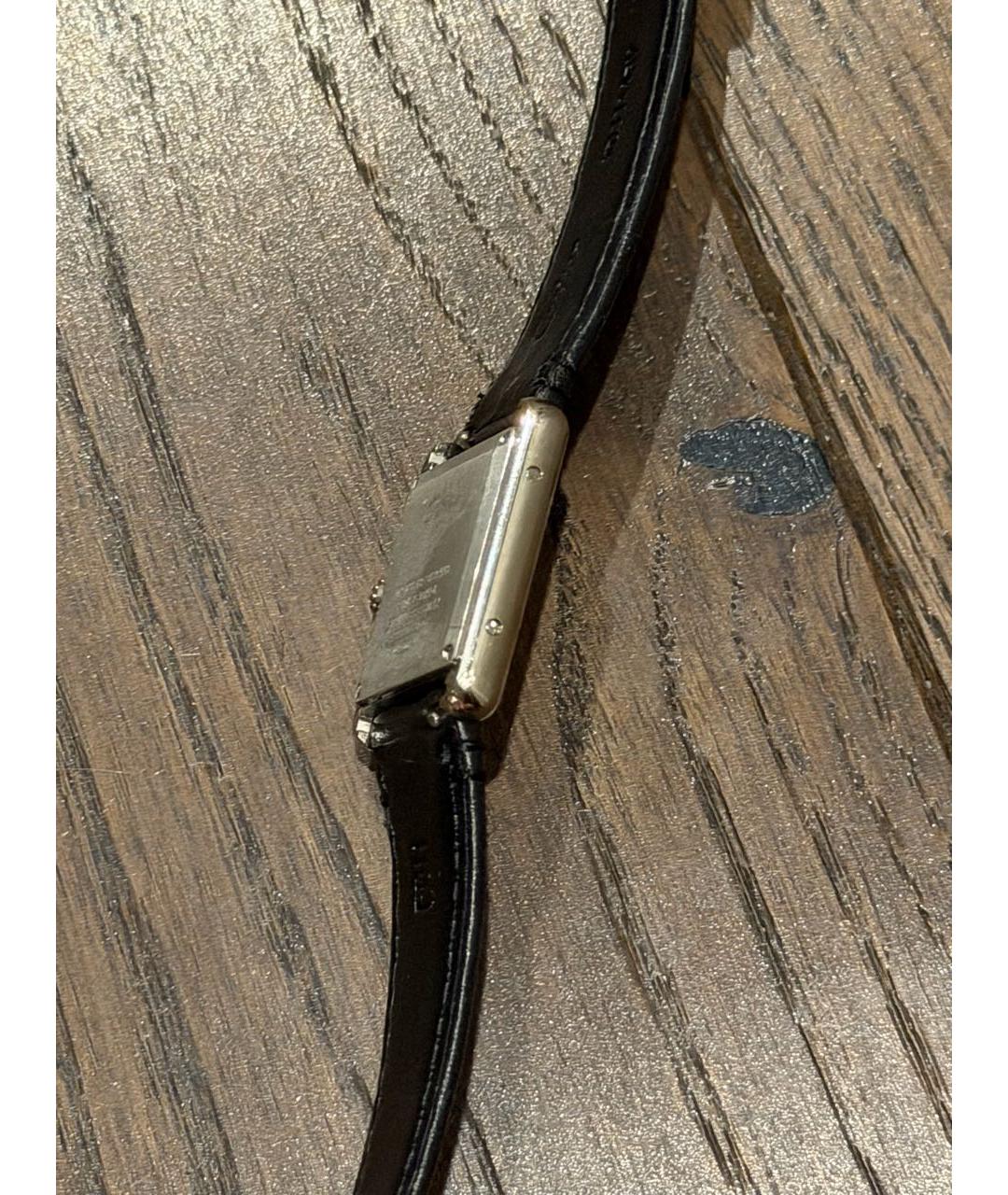 CARTIER Черные кожаные часы, фото 3