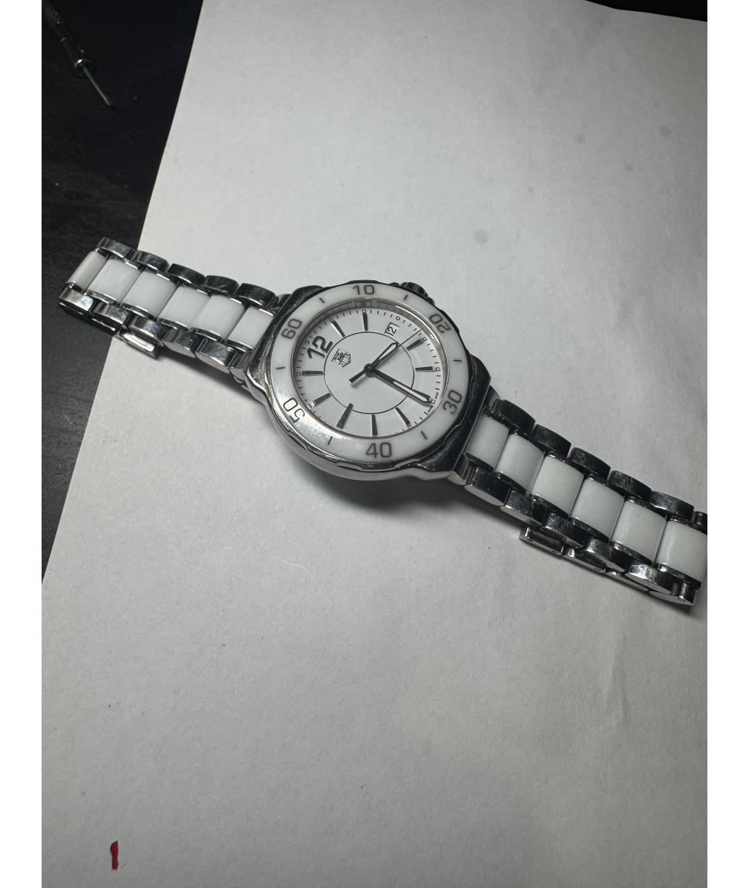 TAG HEUER Белые керамические часы, фото 3