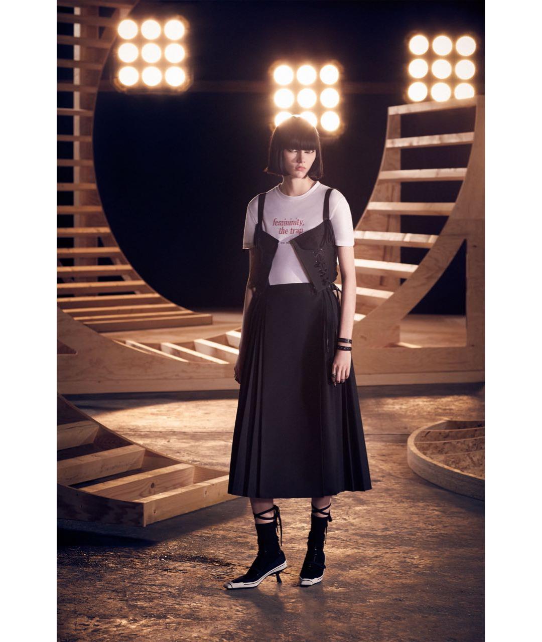CHRISTIAN DIOR Черный шерстяной корсет, фото 6