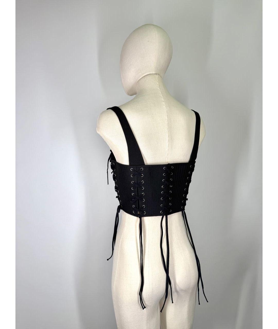 CHRISTIAN DIOR Черный шерстяной корсет, фото 4