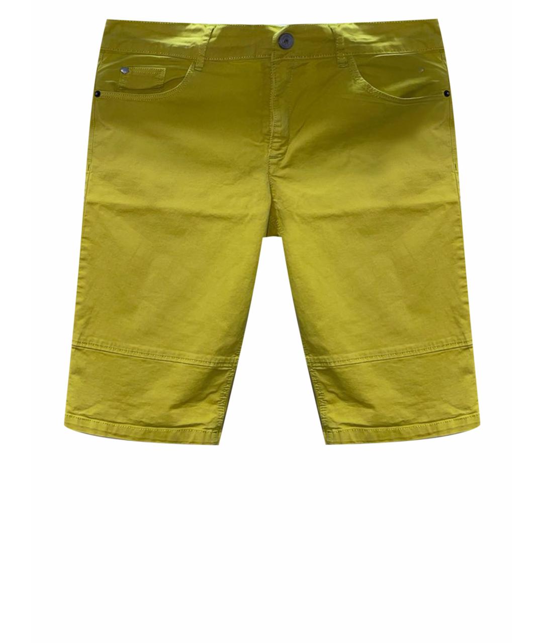 KENZO Желтые хлопко-эластановые шорты, фото 6