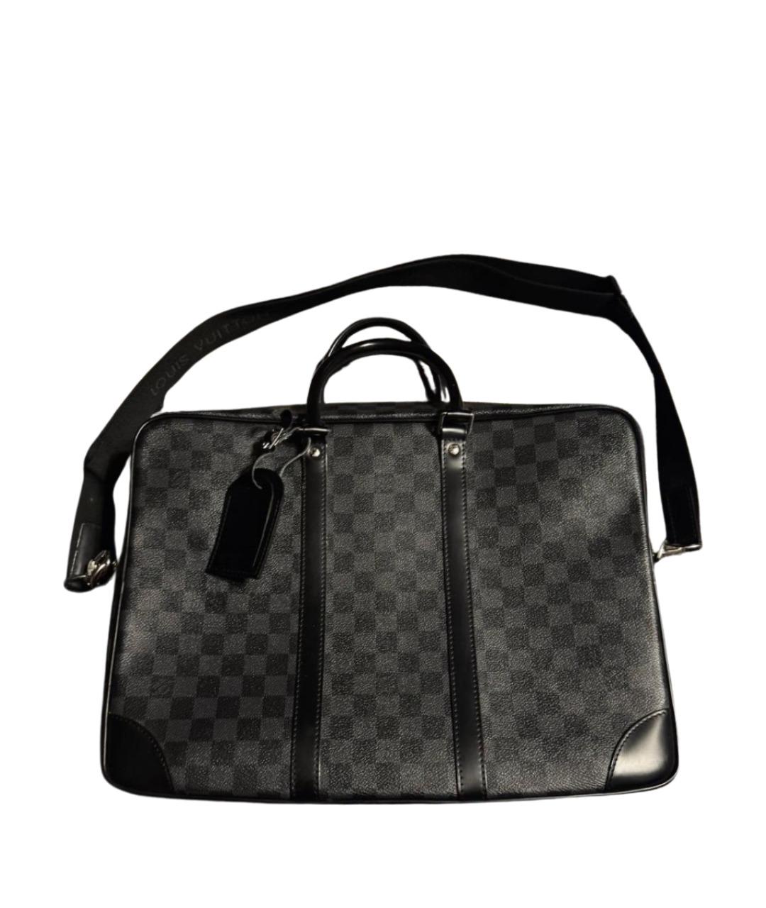 LOUIS VUITTON Черный портфель, фото 1