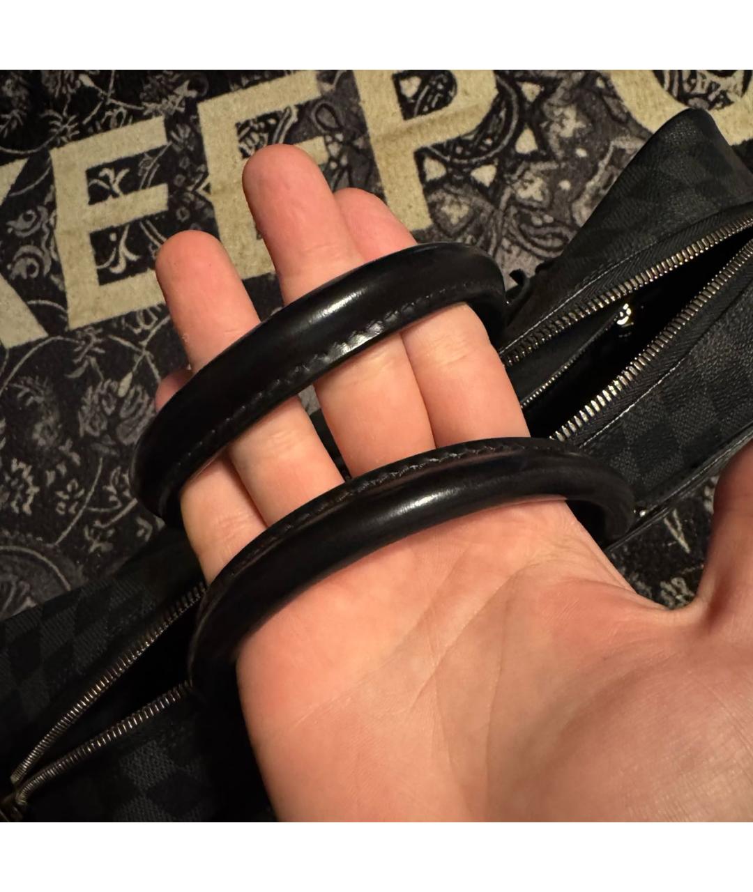 LOUIS VUITTON Черный портфель, фото 6