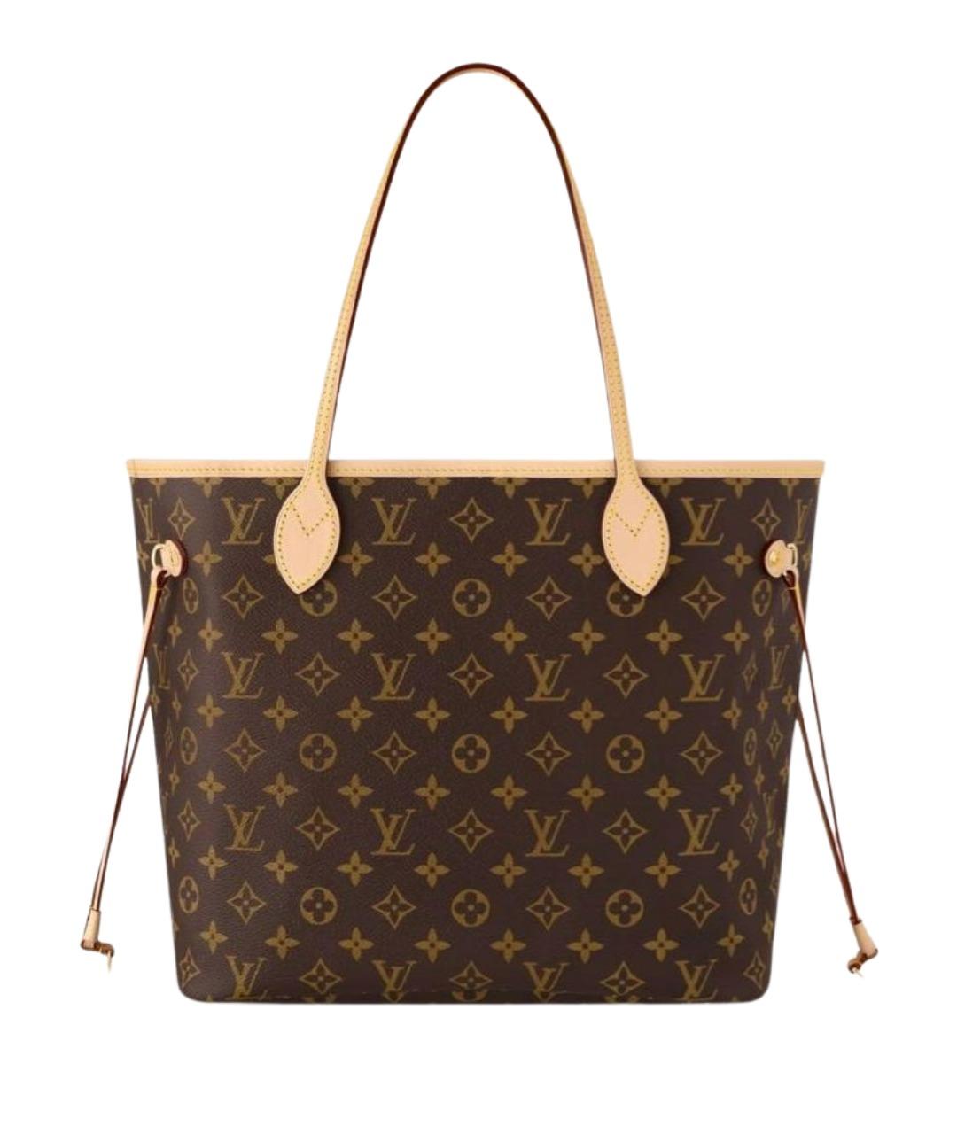 LOUIS VUITTON Коричневая сумка тоут из канвы, фото 1