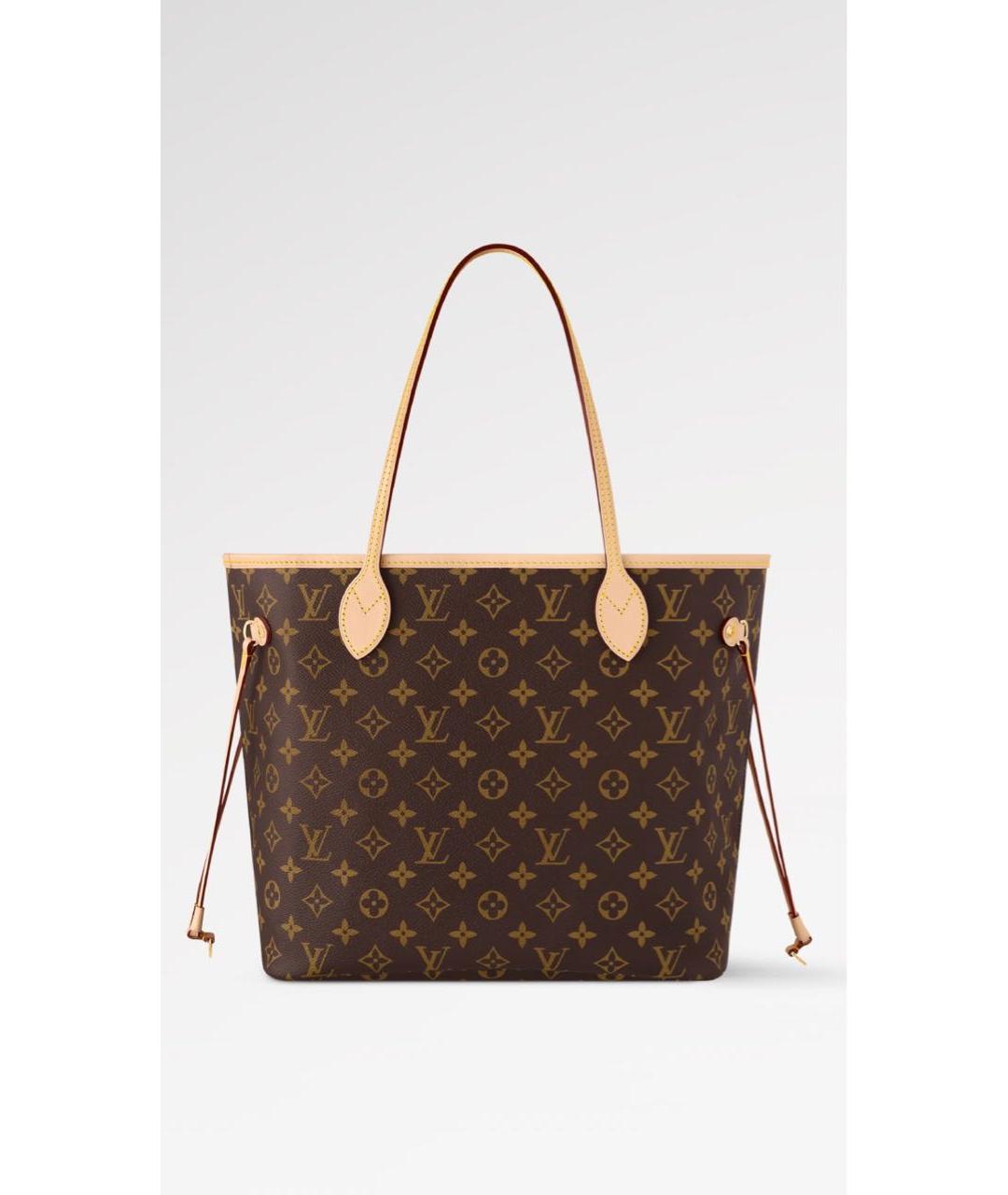 LOUIS VUITTON Коричневая сумка тоут из канвы, фото 6
