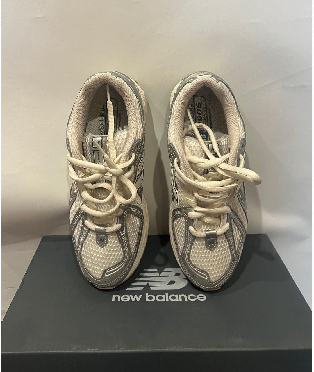 NEW BALANCE Серебряные текстильные кроссовки, фото 5