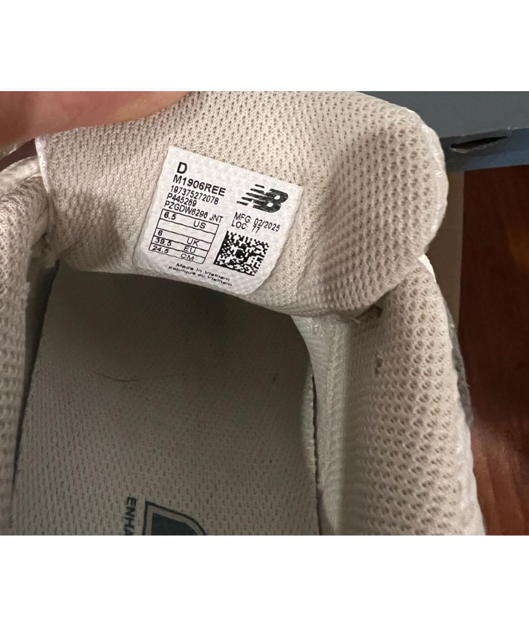 NEW BALANCE Серебряные текстильные кроссовки, фото 8