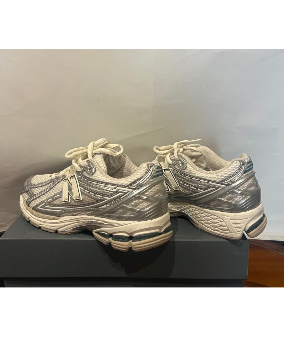 NEW BALANCE Серебряные текстильные кроссовки, фото 6