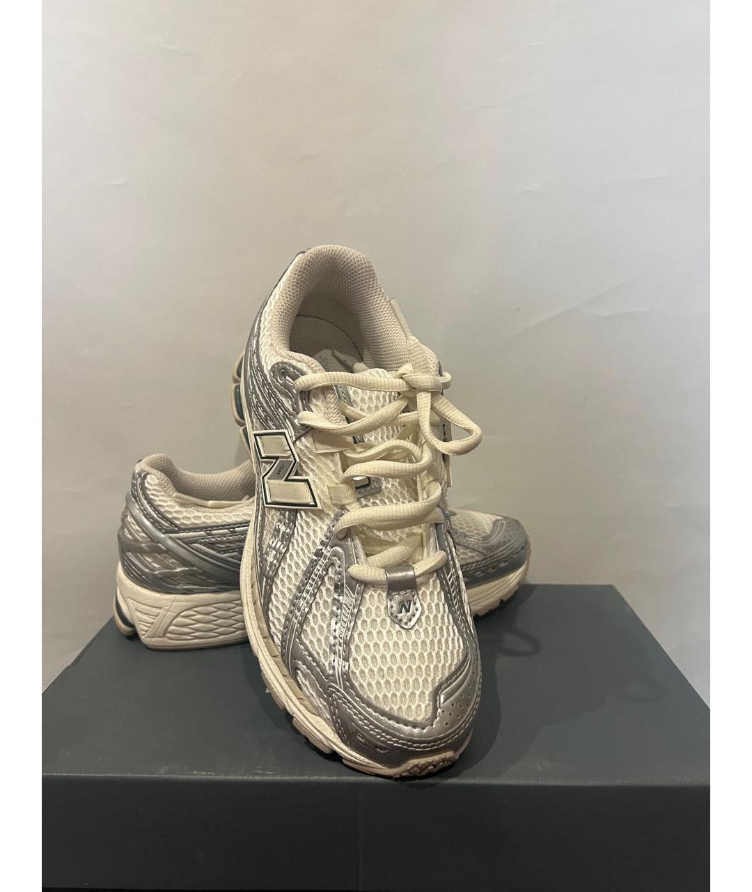 NEW BALANCE Серебряные текстильные кроссовки, фото 7
