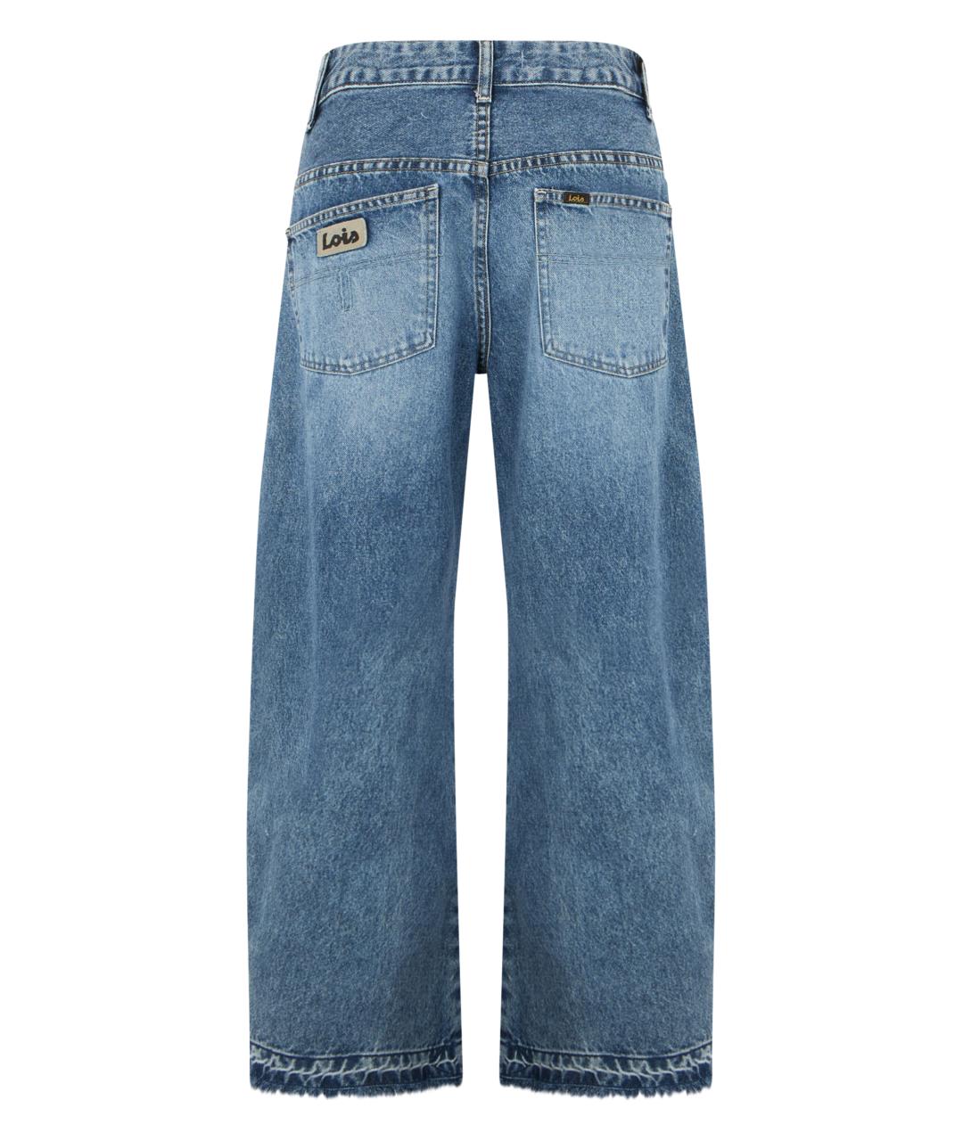 LOIS JEANS Синие хлопковые джинсы клеш, фото 2