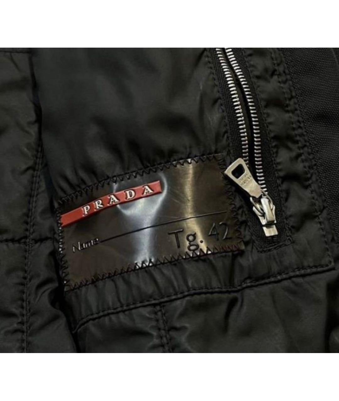 PRADA Черная нейлоновая парка, фото 6