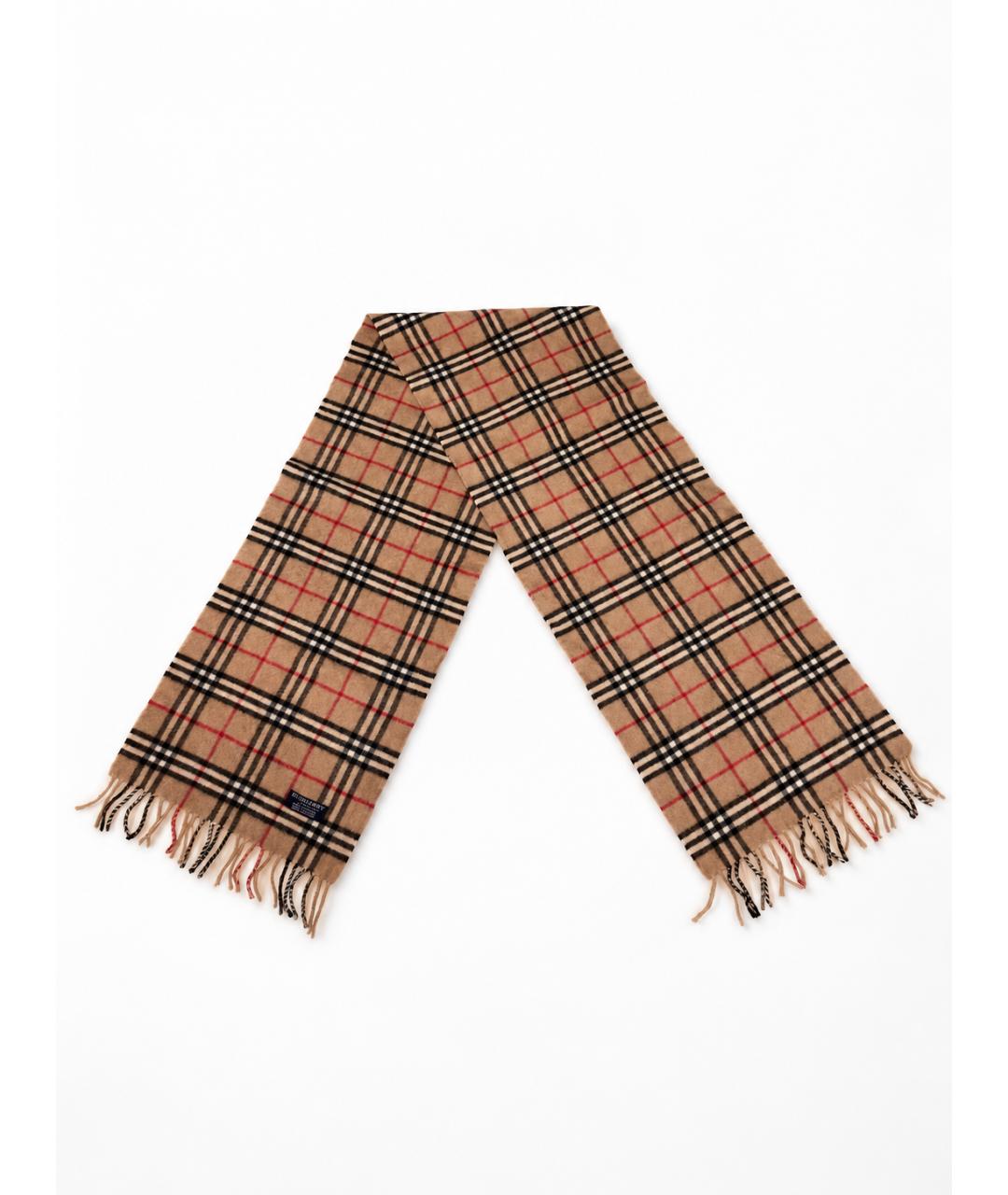 BURBERRY Бежевый кашемировый шарф, фото 2