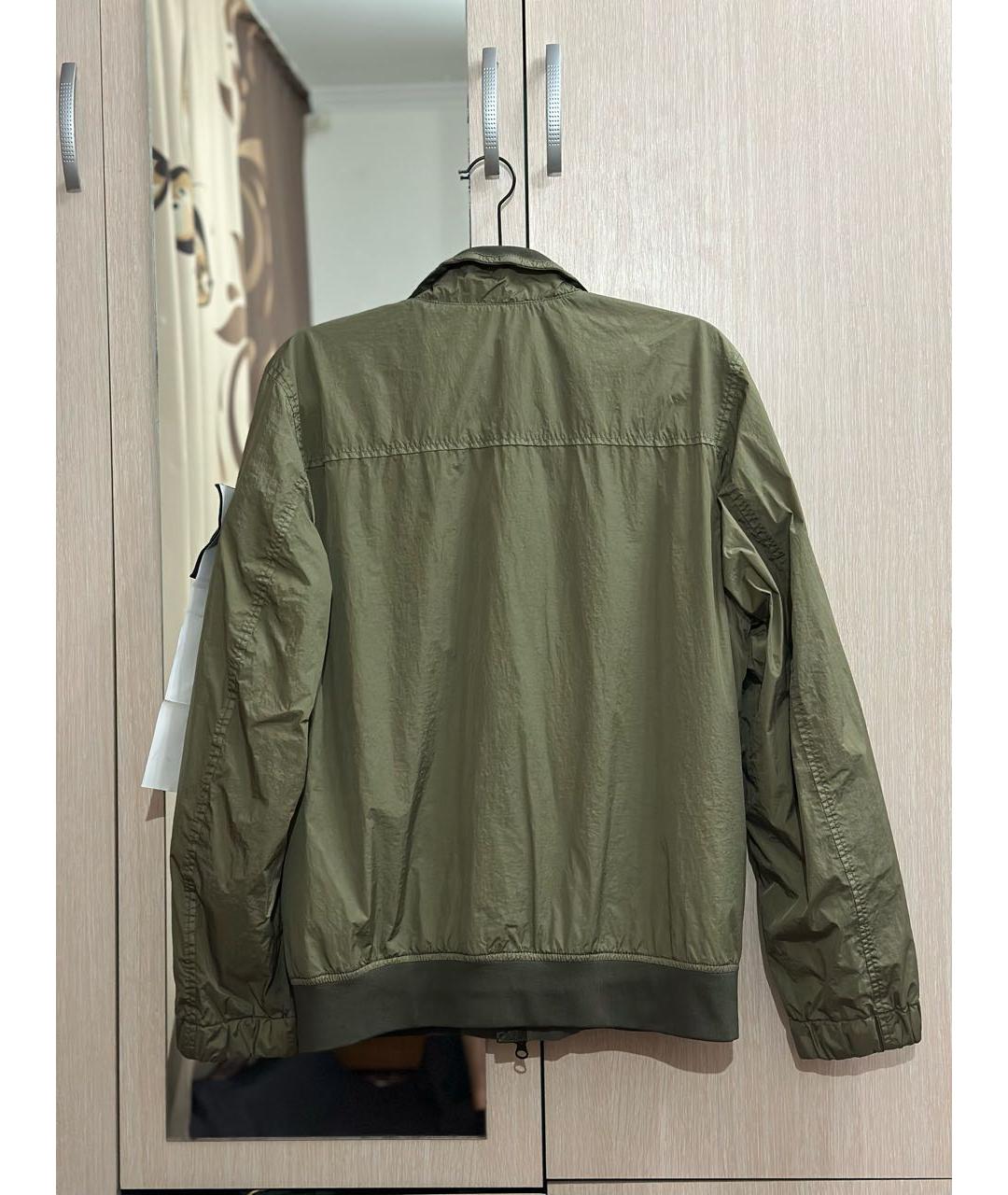 STONE ISLAND Хаки полиамидовая куртка, фото 2