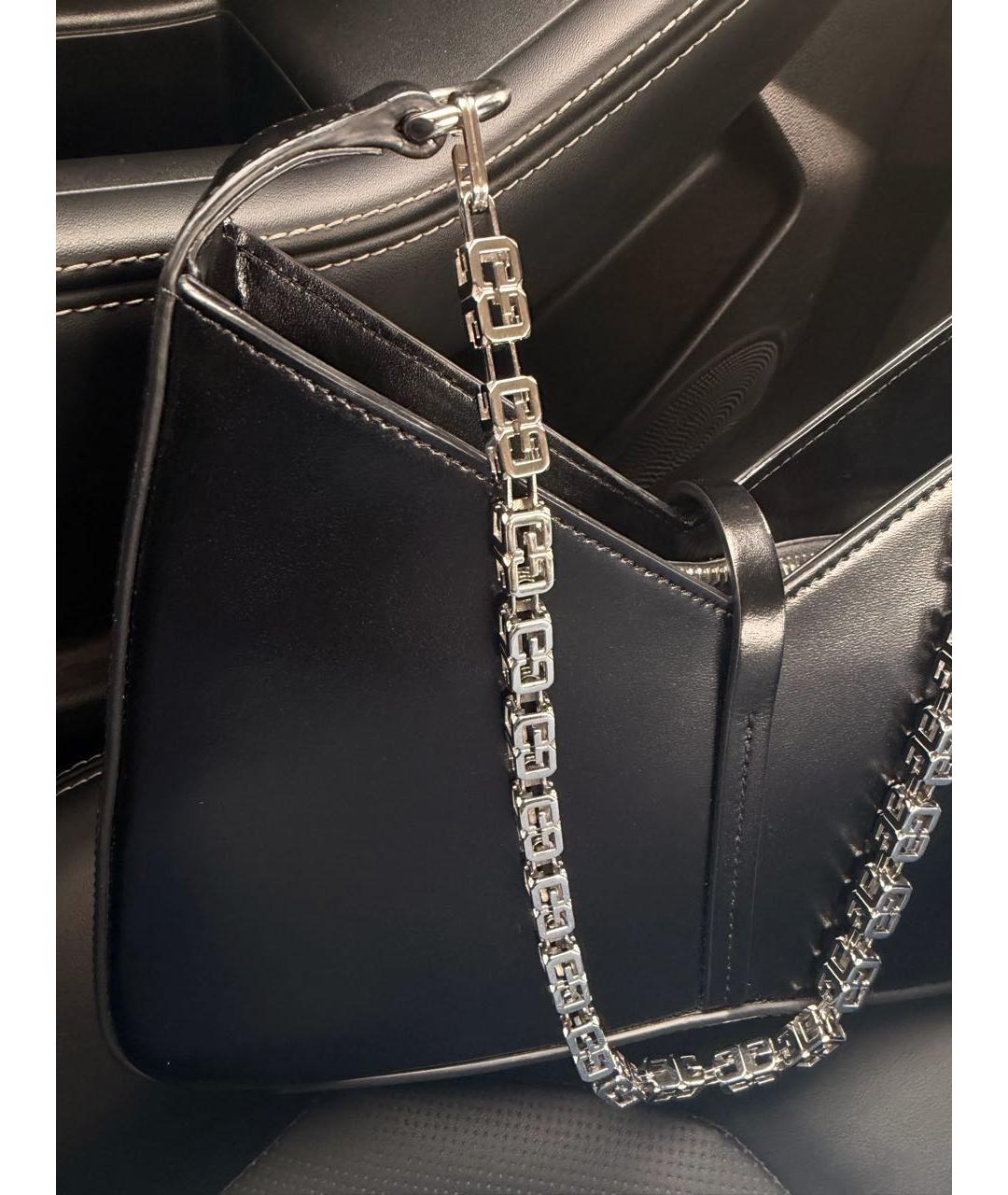 GIVENCHY Черная кожаная сумка с короткими ручками, фото 2