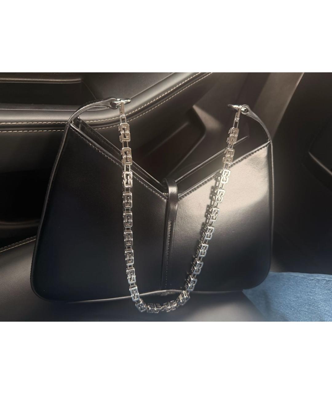 GIVENCHY Черная кожаная сумка с короткими ручками, фото 3