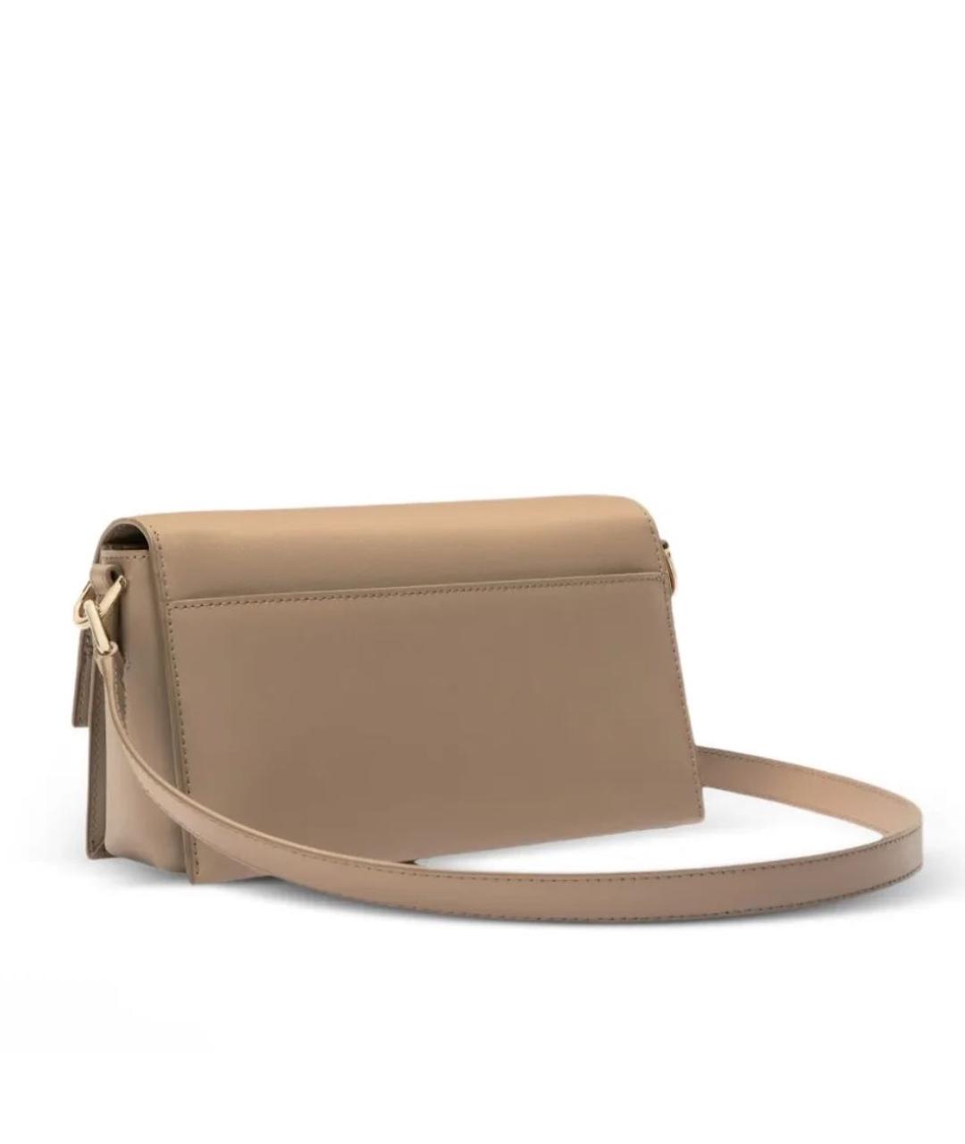 FURLA Коричневая кожаная сумка через плечо, фото 3