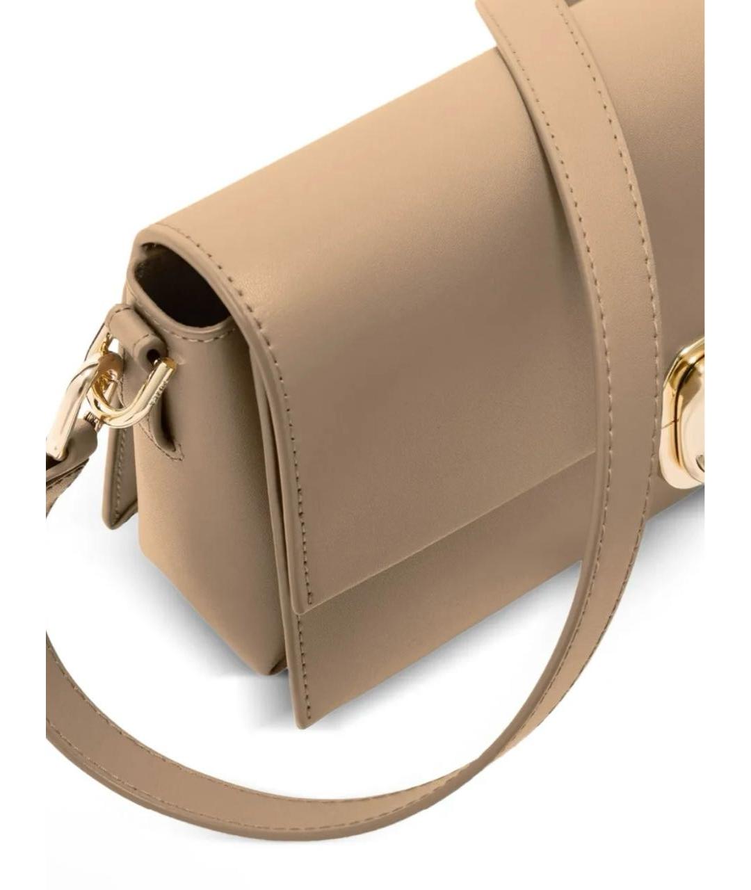 FURLA Коричневая кожаная сумка через плечо, фото 2