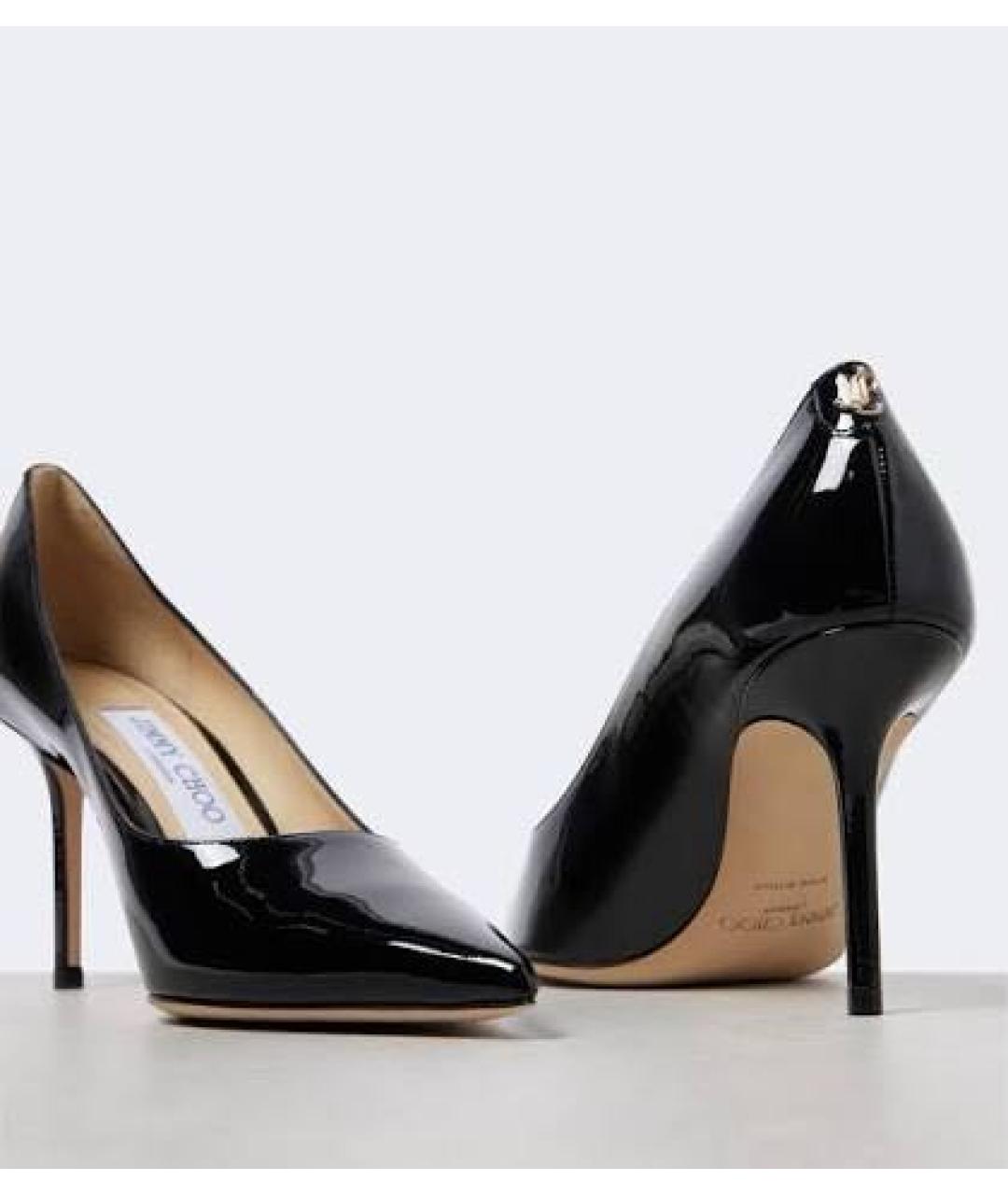 JIMMY CHOO Черные туфли из лакированной кожи, фото 8