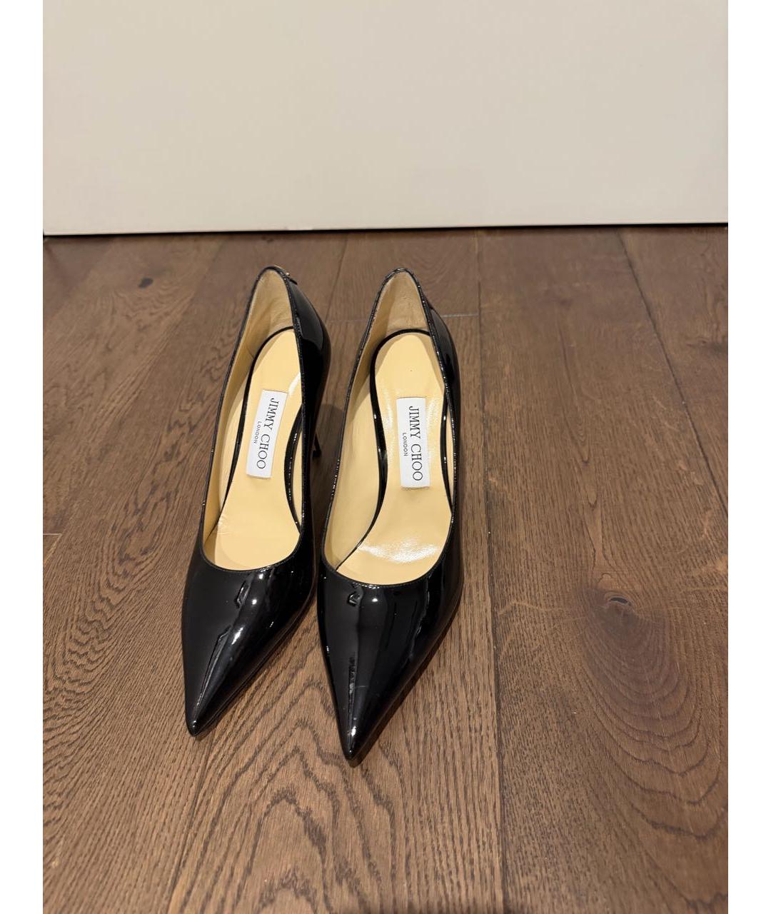 JIMMY CHOO Черные туфли из лакированной кожи, фото 2