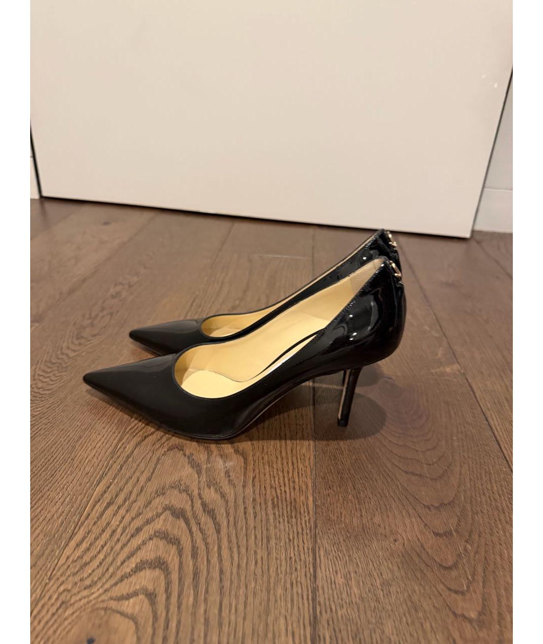 JIMMY CHOO Черные туфли из лакированной кожи, фото 9