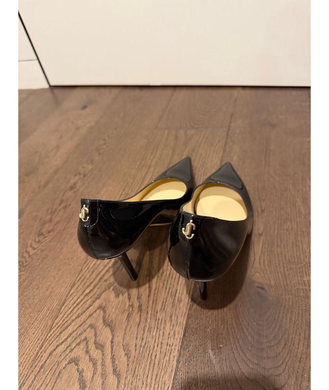 JIMMY CHOO Черные туфли из лакированной кожи, фото 4