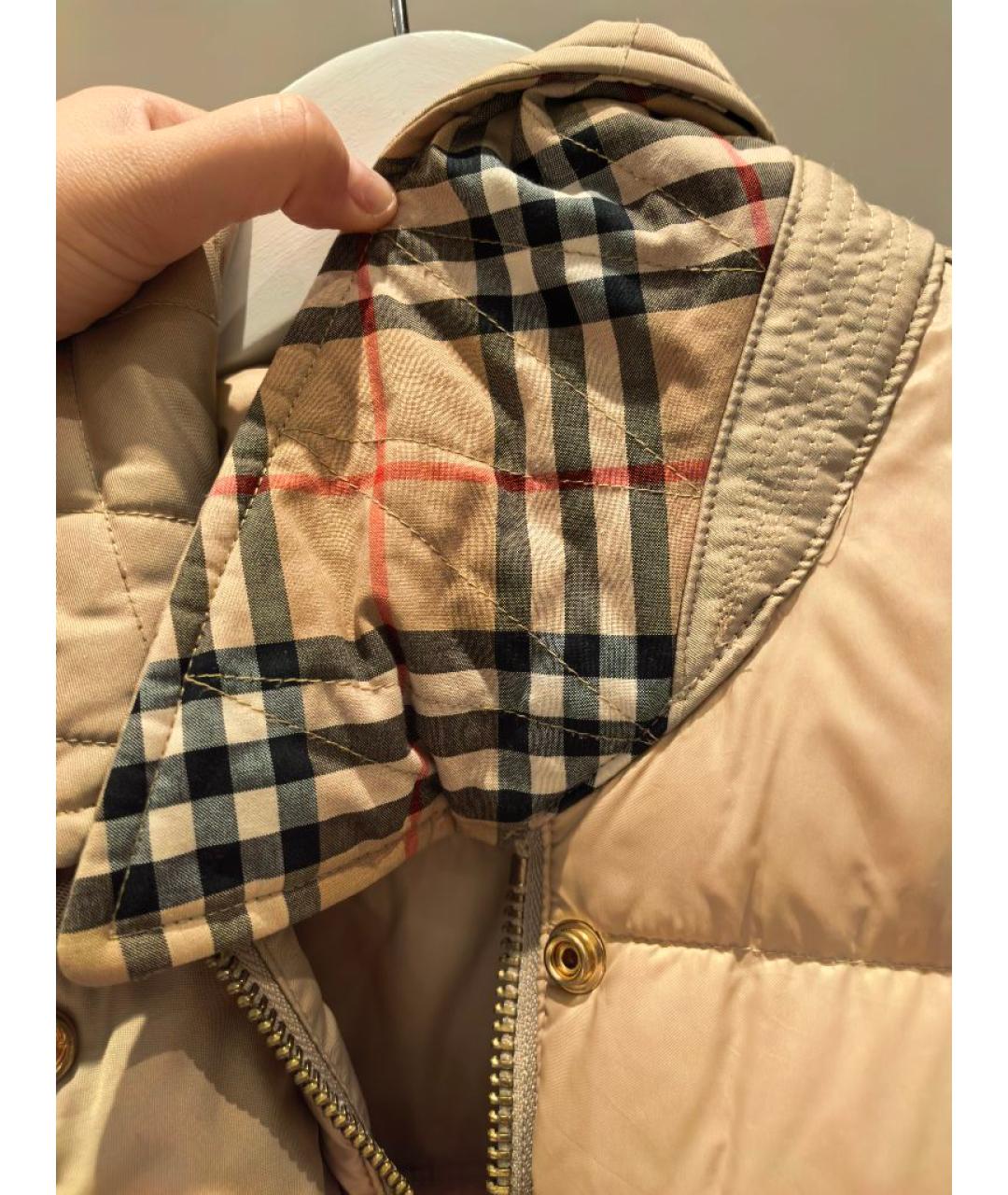 BURBERRY Бежевый жилет, фото 5