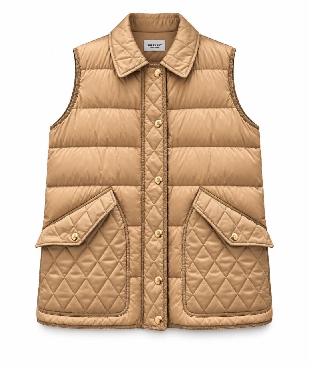 BURBERRY Бежевый жилет, фото 1