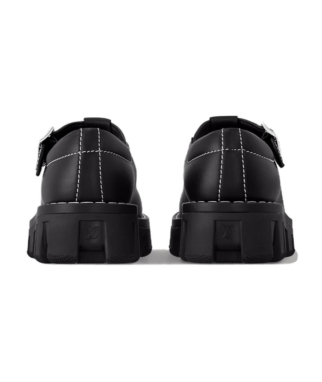 LOUIS VUITTON Черные кожаные туфли, фото 4