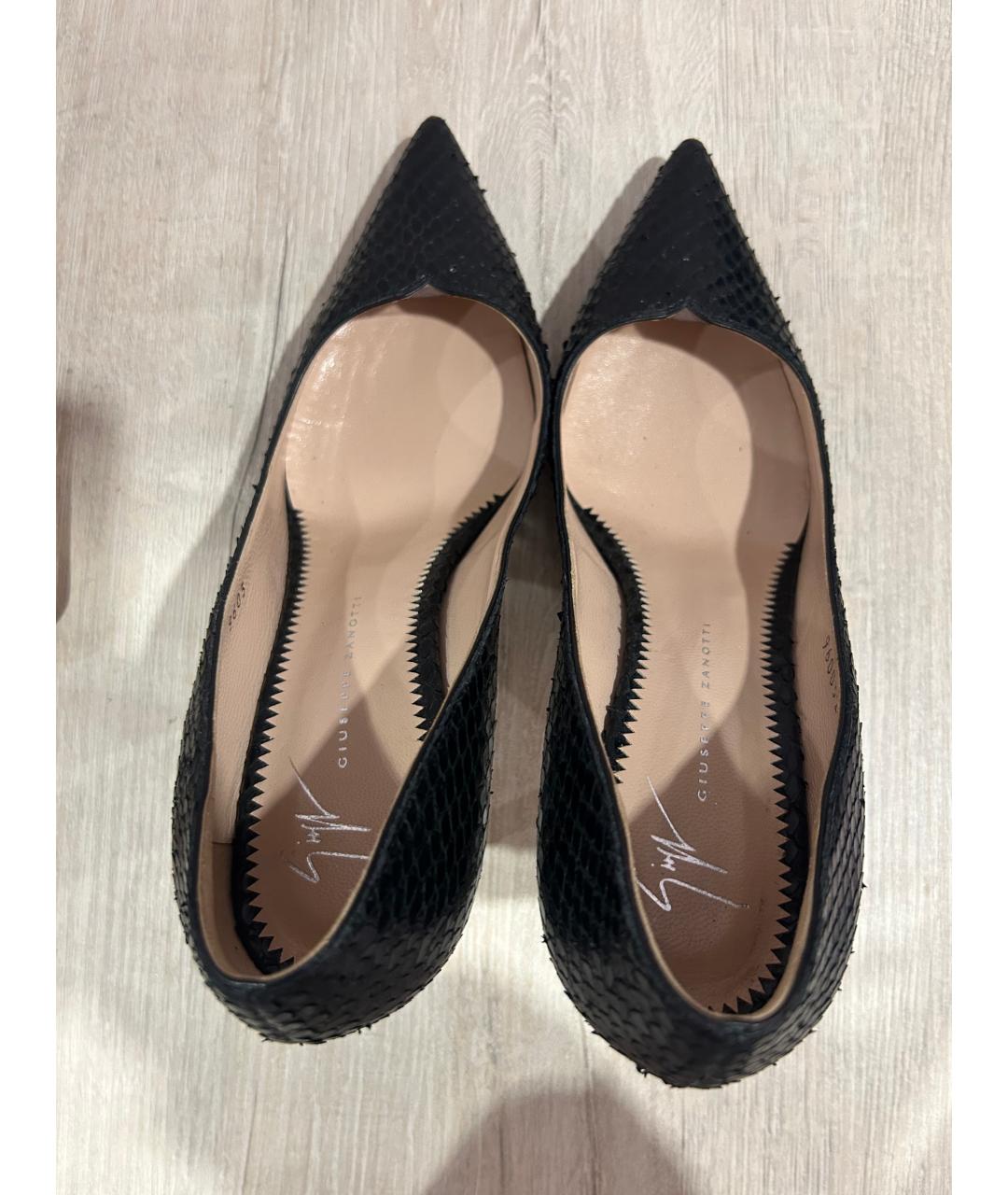 GIUSEPPE ZANOTTI DESIGN Черные кожаные туфли, фото 3