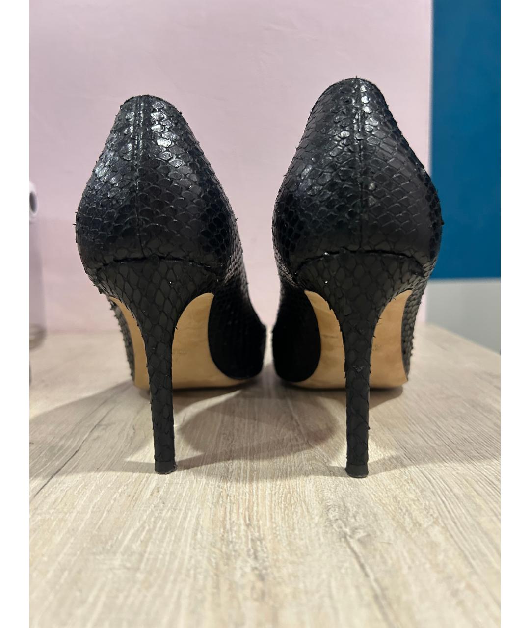 GIUSEPPE ZANOTTI DESIGN Черные кожаные туфли, фото 4