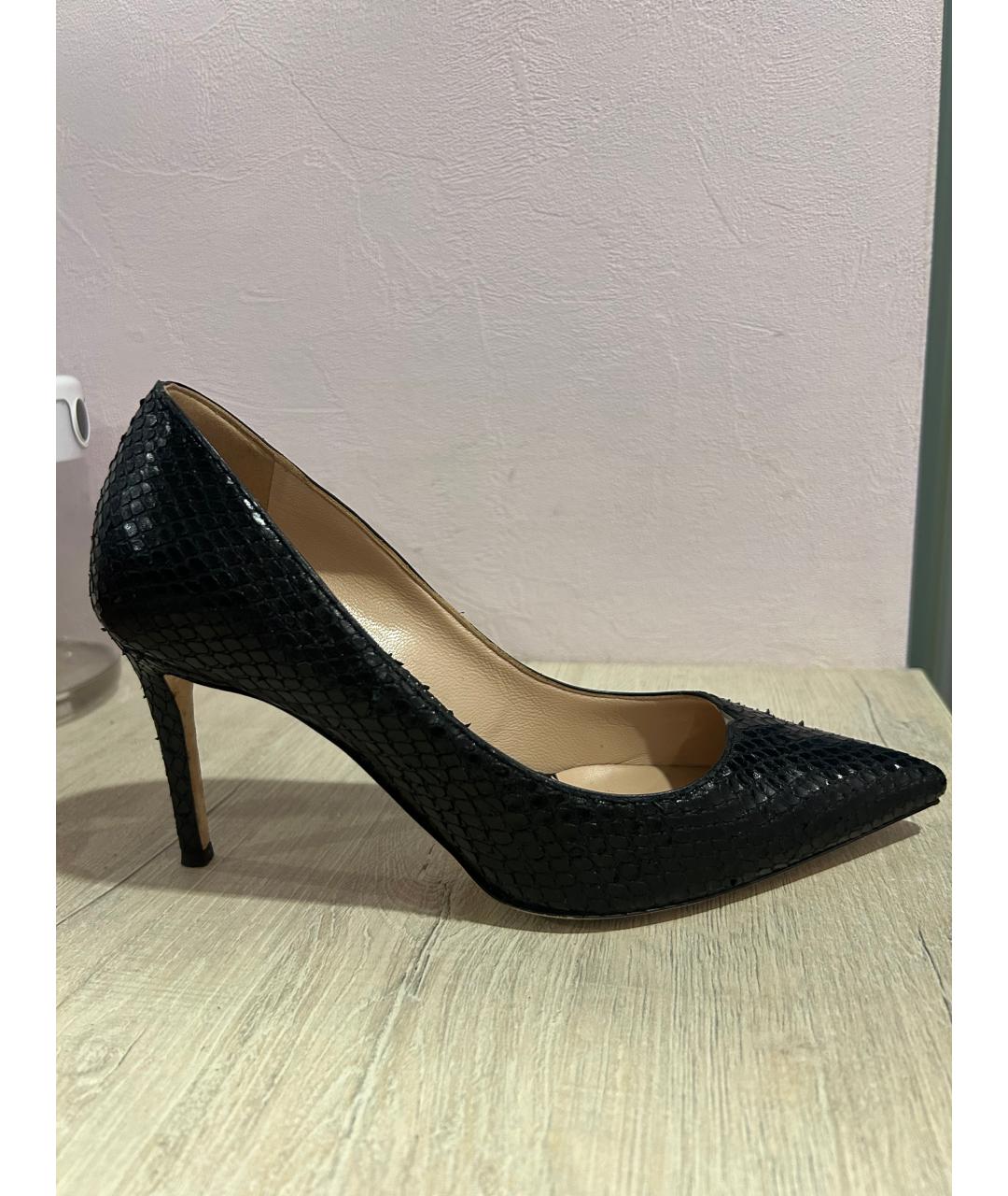 GIUSEPPE ZANOTTI DESIGN Черные кожаные туфли, фото 7