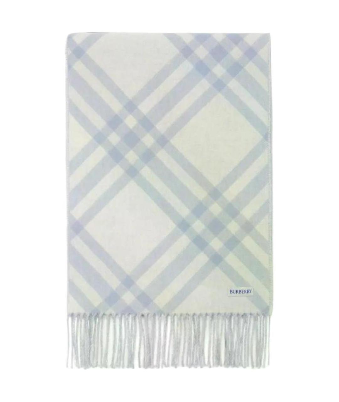 BURBERRY Голубой шарф, фото 2