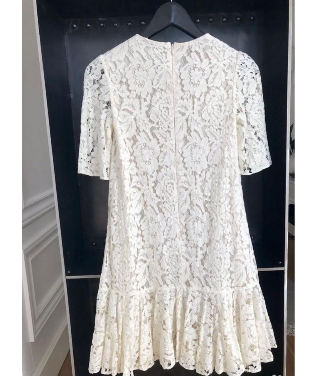 NEEDLE & THREAD Белое кружевное коктейльное платье, фото 2