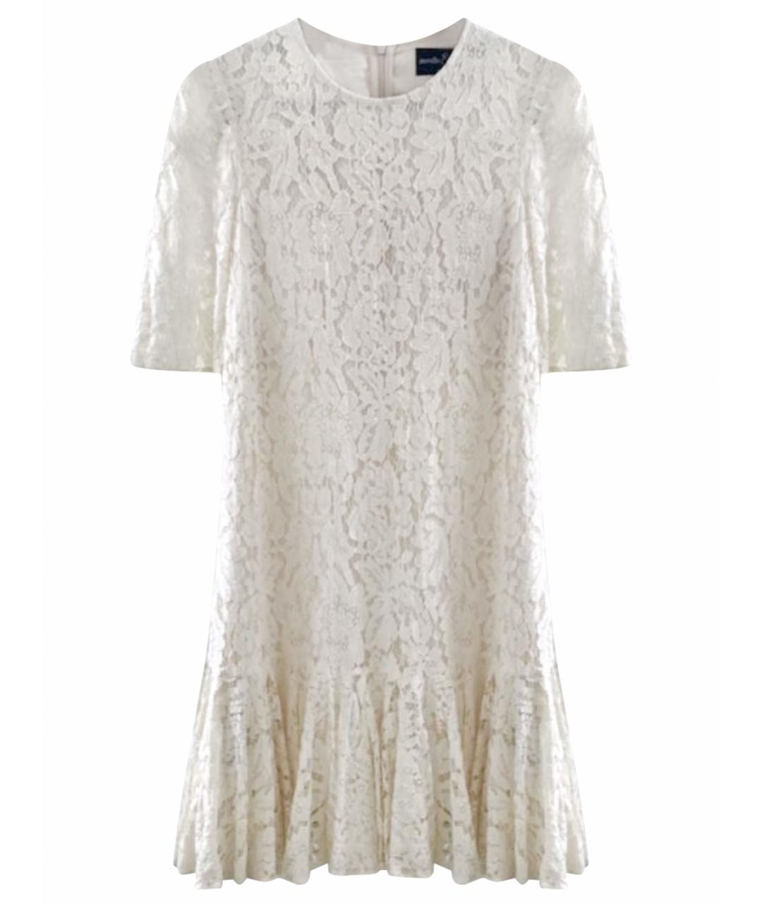 NEEDLE & THREAD Белое кружевное коктейльное платье, фото 1