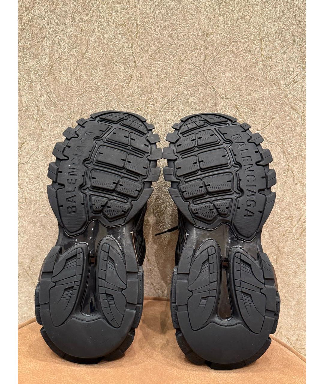 BALENCIAGA Черные текстильные низкие кроссовки / кеды, фото 6