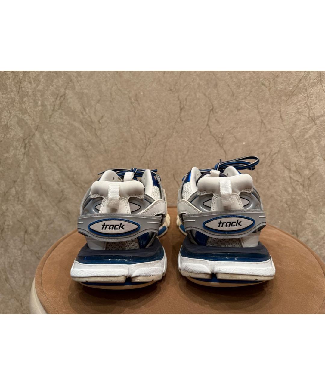 BALENCIAGA Белые текстильные низкие кроссовки / кеды, фото 3