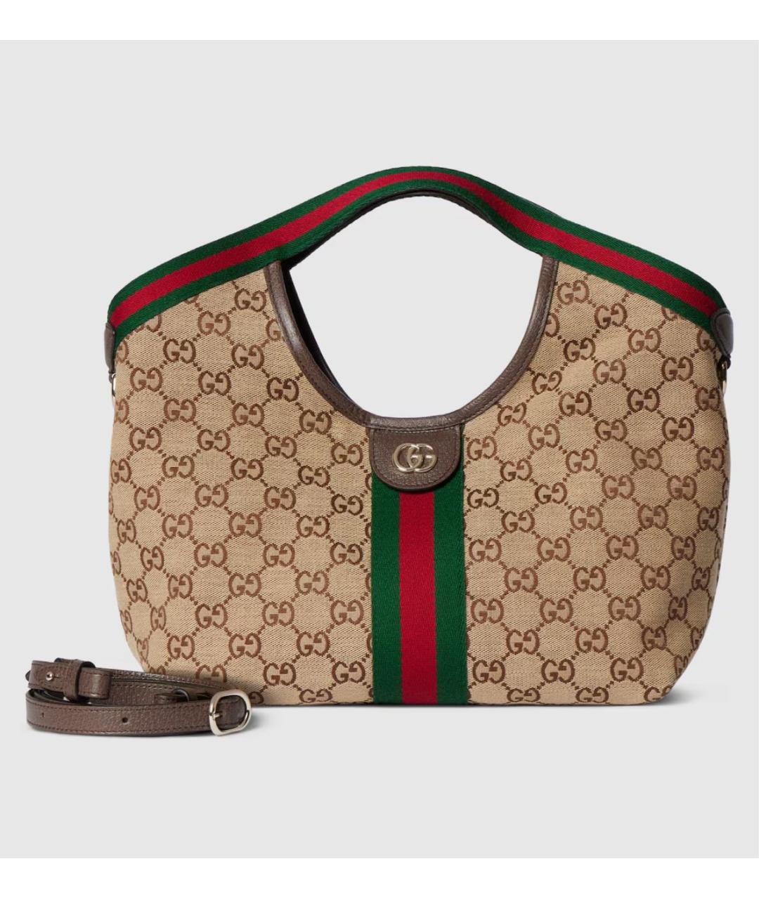 GUCCI Бежевая сумка с короткими ручками, фото 5