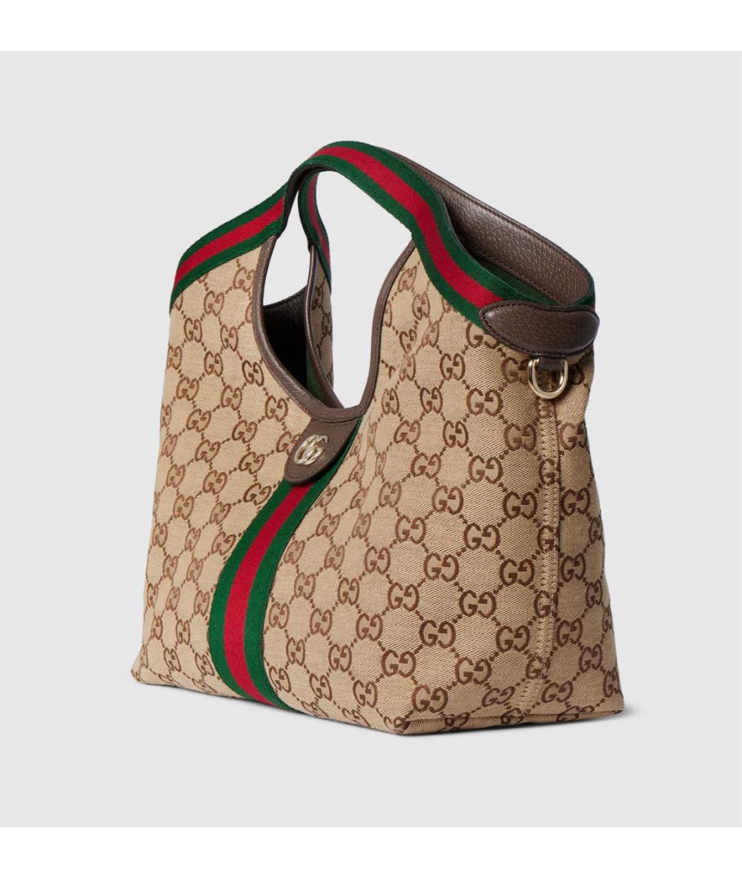 GUCCI Бежевая сумка с короткими ручками, фото 2