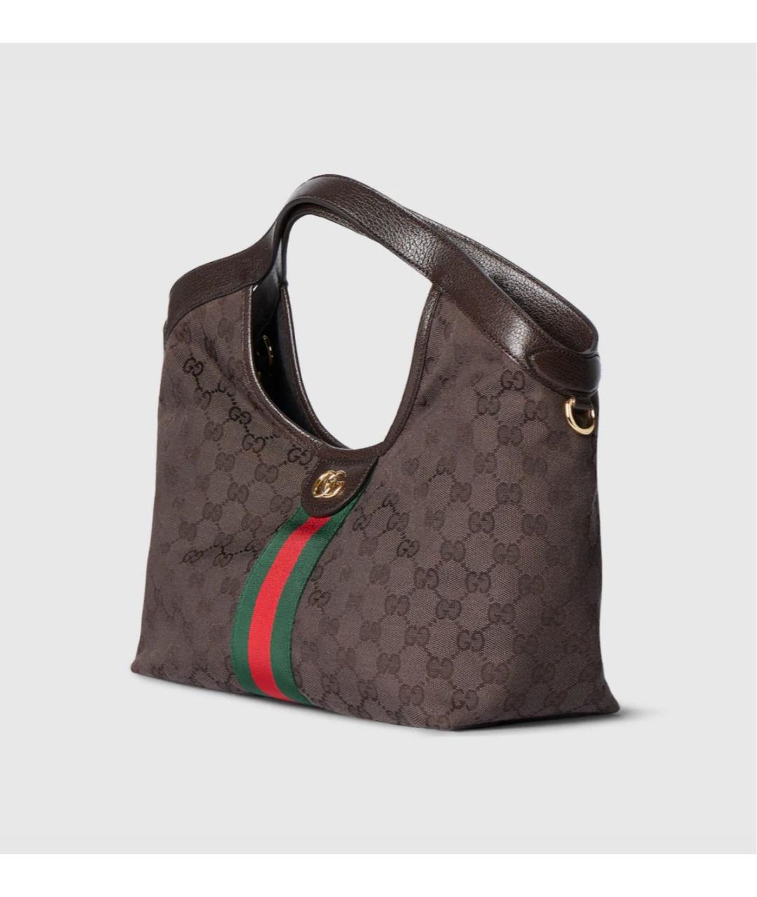 GUCCI Коричневая сумка с короткими ручками, фото 2