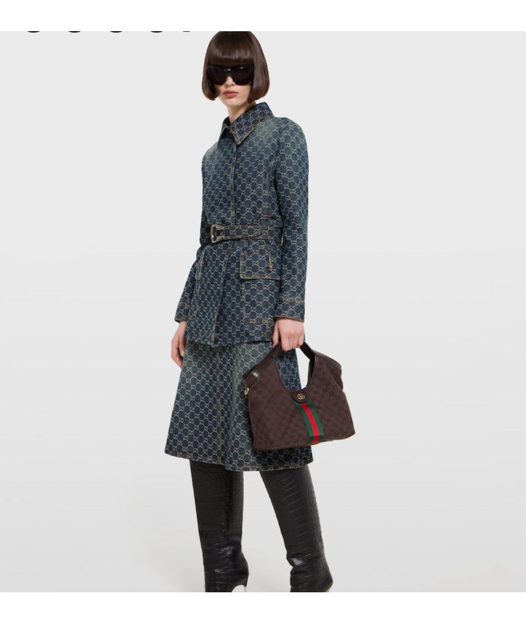 GUCCI Коричневая сумка с короткими ручками, фото 3