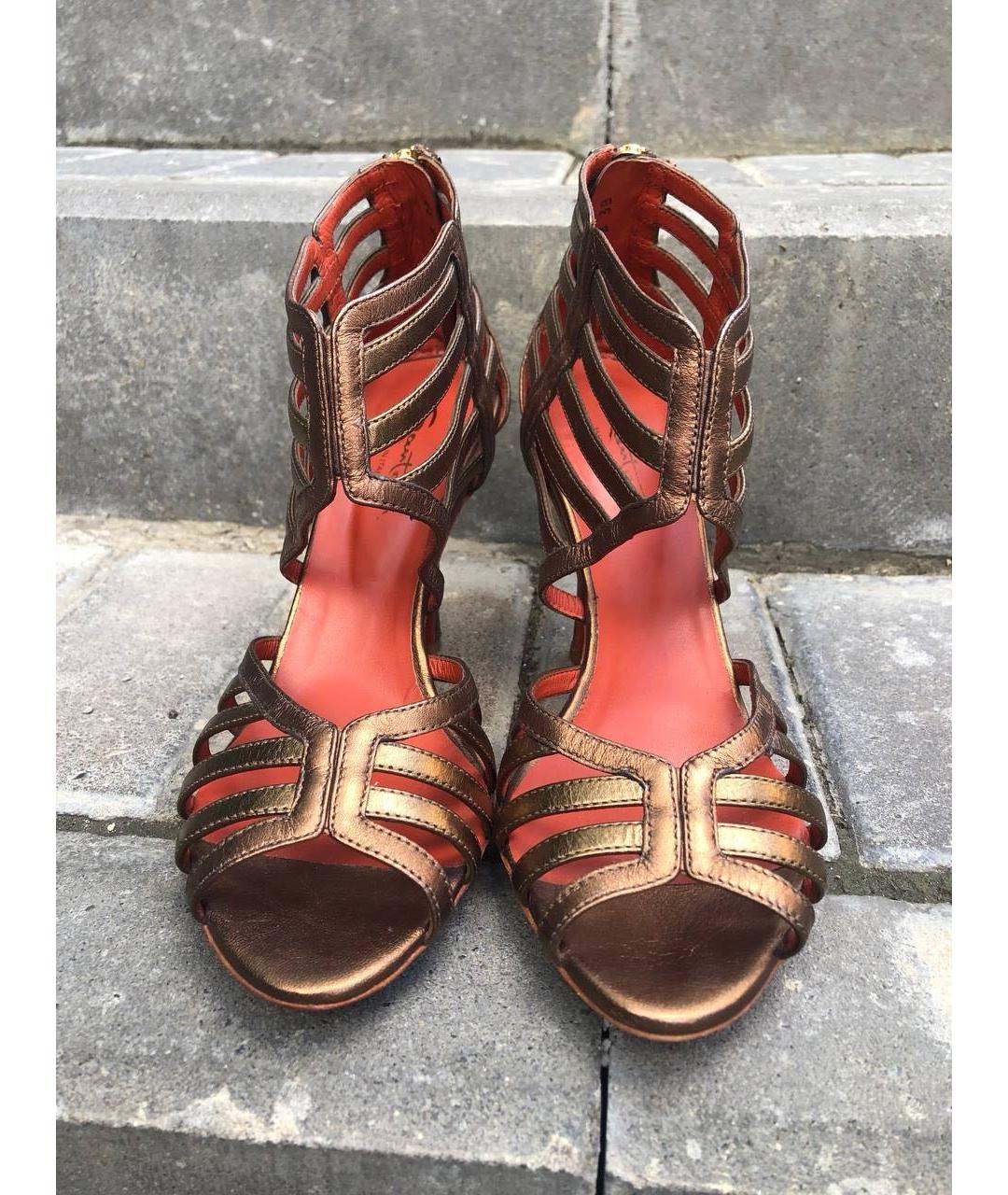 SANTONI Кожаные босоножки, фото 3