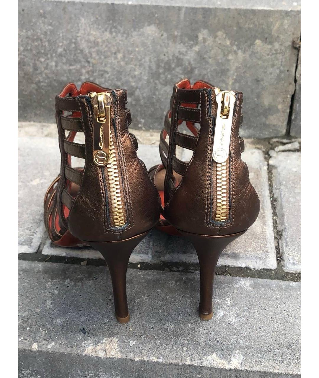 SANTONI Кожаные босоножки, фото 2
