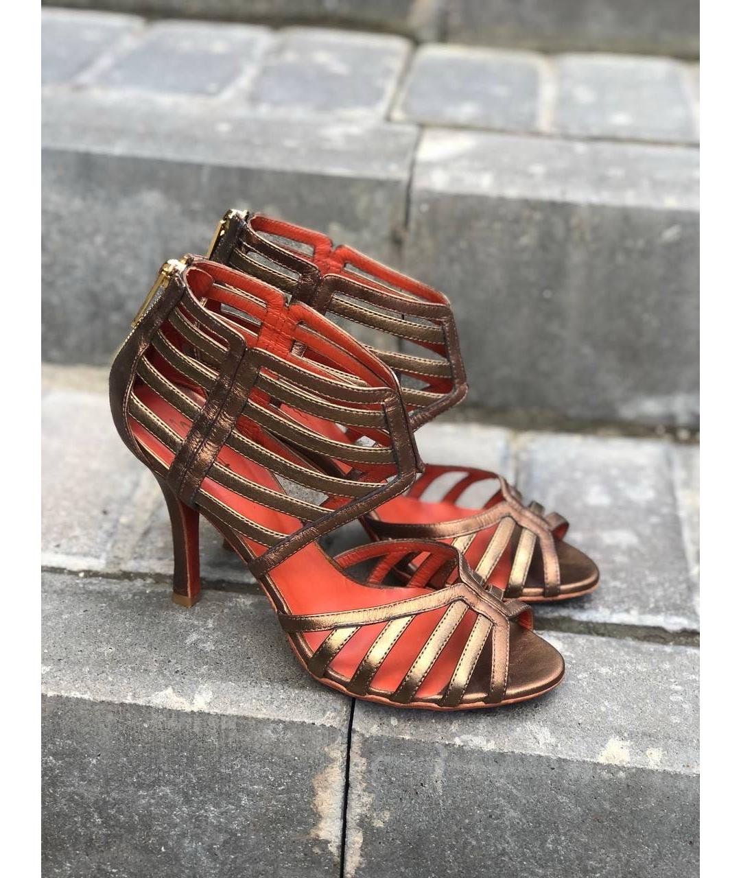 SANTONI Кожаные босоножки, фото 9