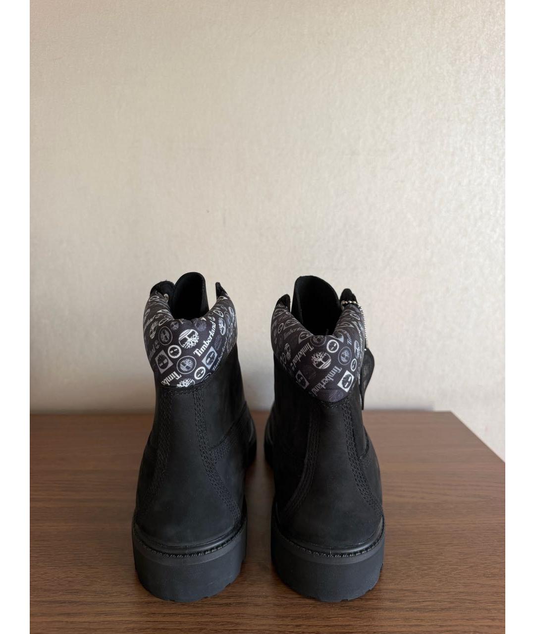 TIMBERLAND Черные нубуковые высокие ботинки, фото 4