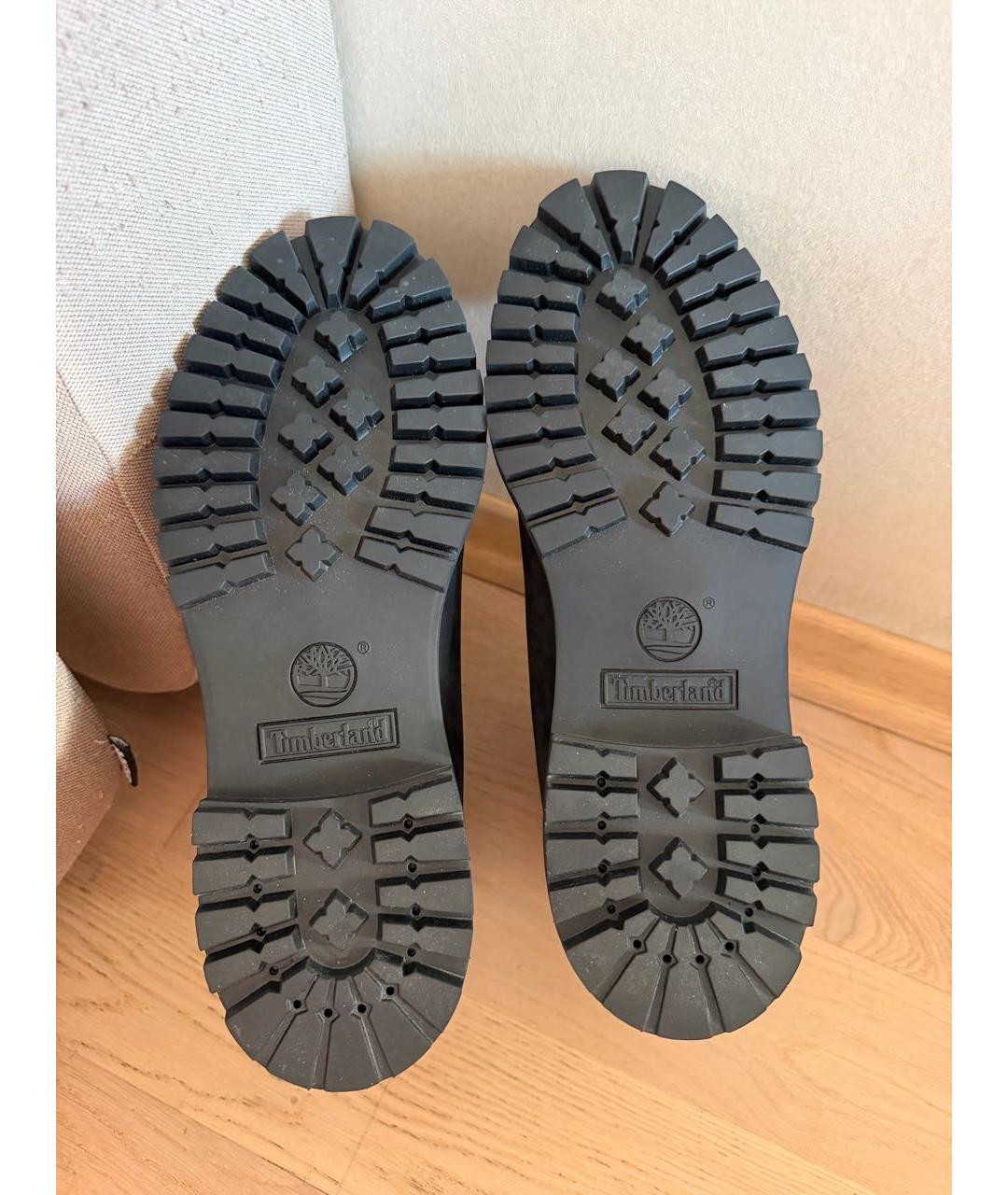 TIMBERLAND Черные нубуковые высокие ботинки, фото 5