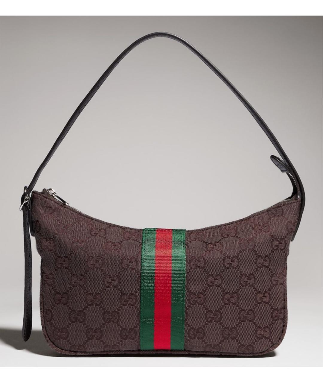 GUCCI Коричневая сумка с короткими ручками, фото 5