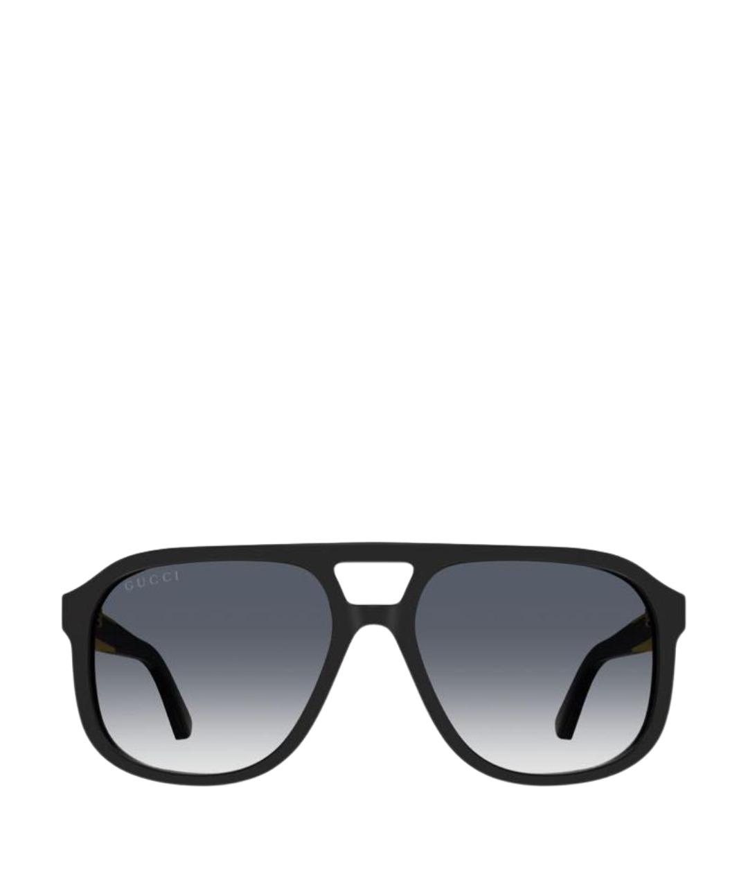 GUCCI Черные пластиковые солнцезащитные очки, фото 1