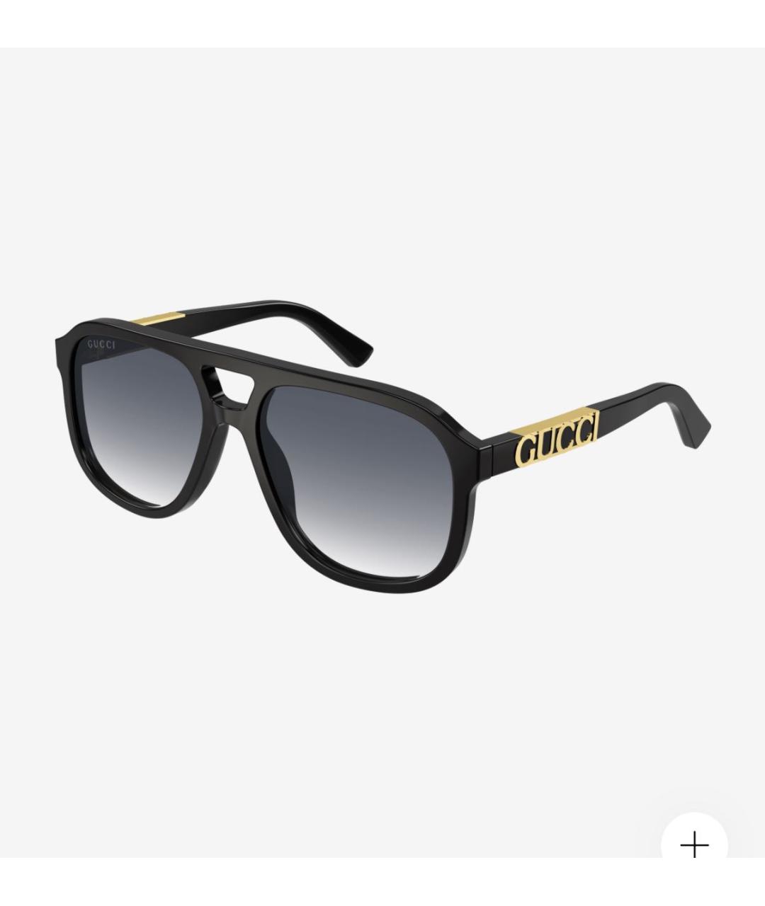 GUCCI Черные пластиковые солнцезащитные очки, фото 2