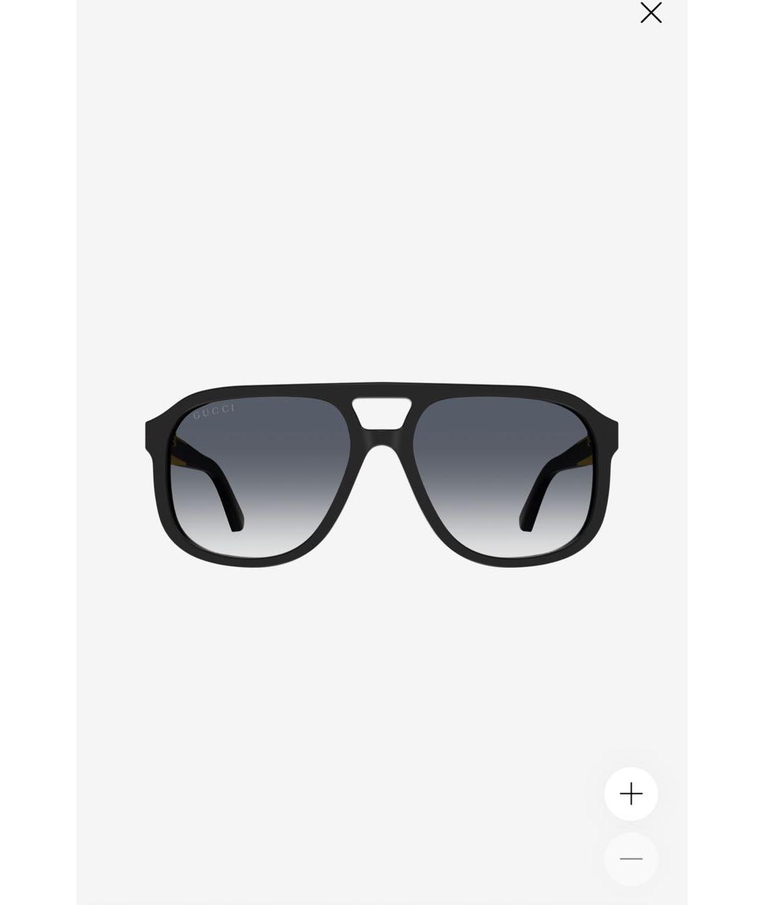 GUCCI Черные пластиковые солнцезащитные очки, фото 5